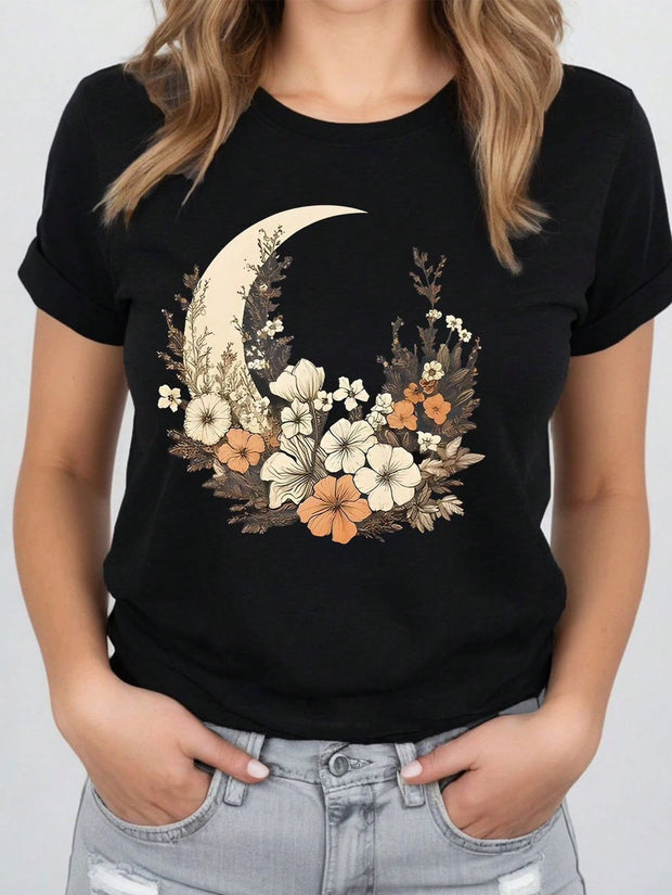 CAMISETA LUNA FLORES