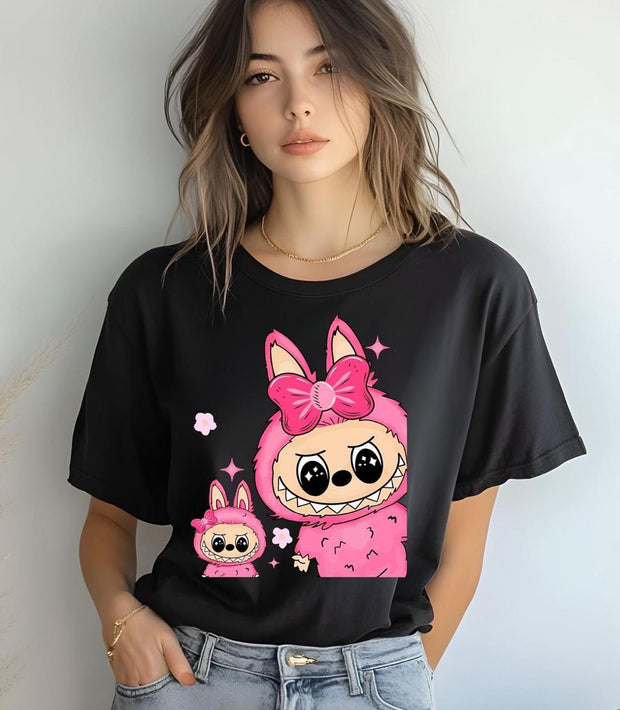 CAMISETA DAMA NEGRA LABUBU MONSTERS 2