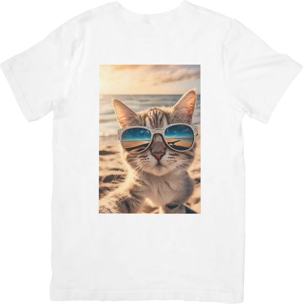 CAMISETA DAMA GATO GLASSES