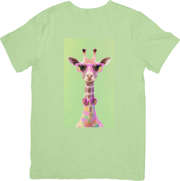 CAMISETA DAMA JIRAFA GLASSES