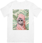 CAMISETA DAMA GATO BATHROOM