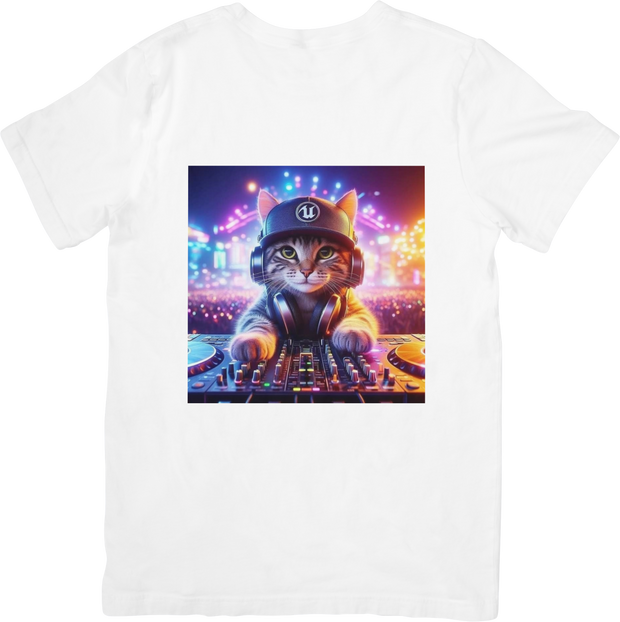 CAMISETA DAMA GATO DJ