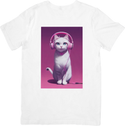 CAMISETA DAMA GATA ROSA