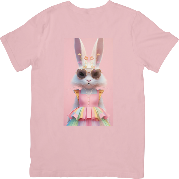 CAMISETA DAMA CONEJA ROSA