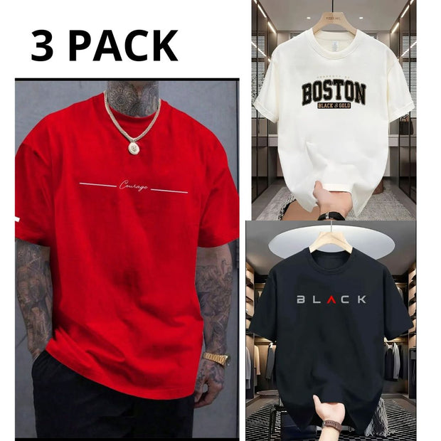 CAMISETA HOMBRE PACK DE 3 R.B.N