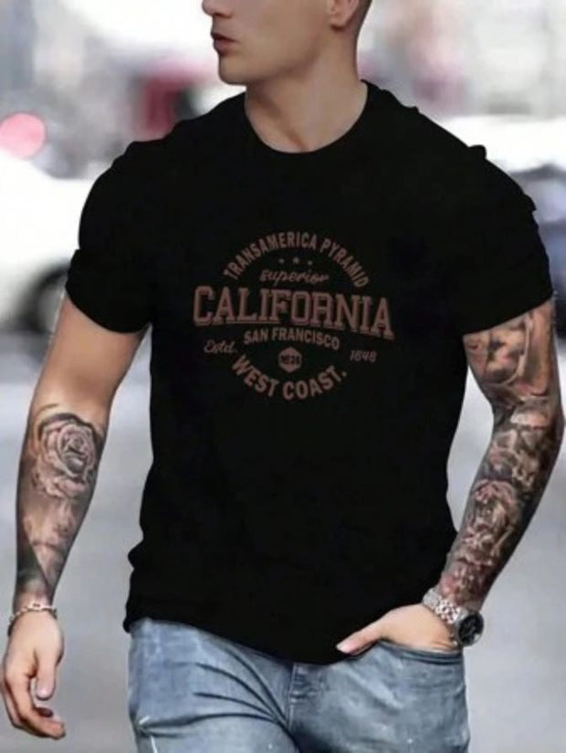 CAMISTA HOMBRE CALIFORNIA NEGRA