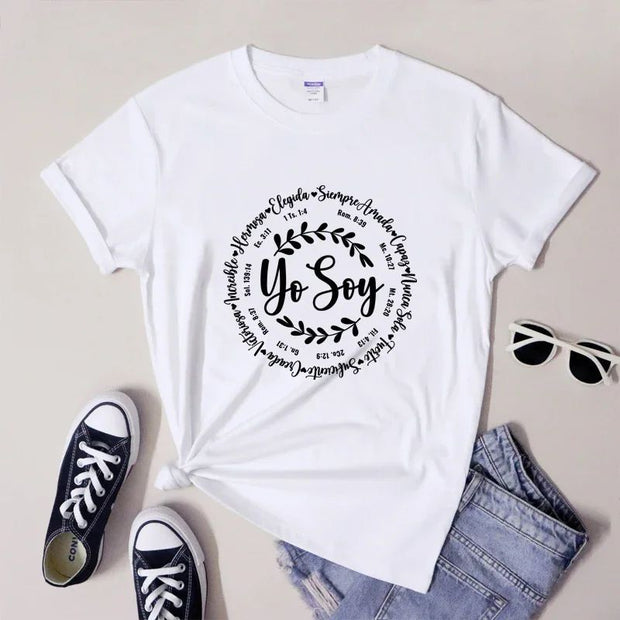 CAMISETA DAMA BLANCA YO SOY