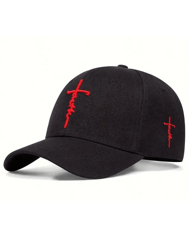 GORRA NEGRA CRUZ DE FE R