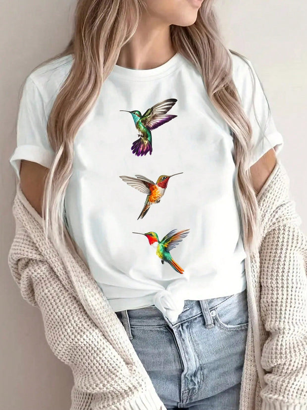 CAMISETA DAMA 3 COLIBRIES