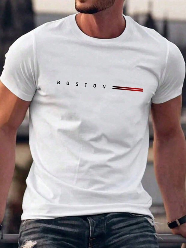 CAMISETA HOMBRE BOSTON DOBLE LINEA