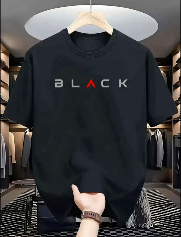 CAMISETA NEGRA HORIZONTAL BLAKC