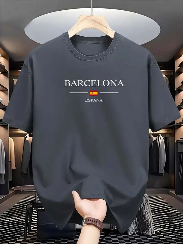 CAMISETA HOMBRE GRIS BARCELONA