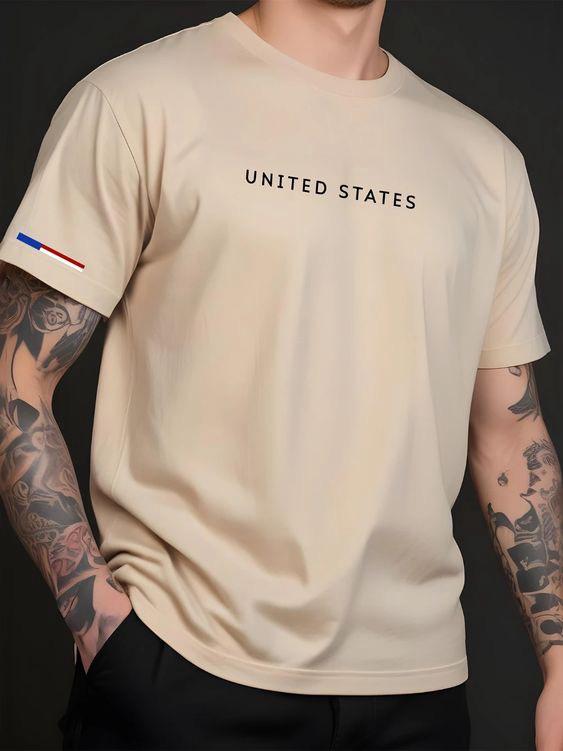 CAMISETA HOMBRE CAMEL UNITED STATES
