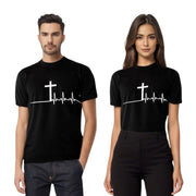 CAMISETA NEGRO CARDIO CRUZ HOMBRE-MUJER