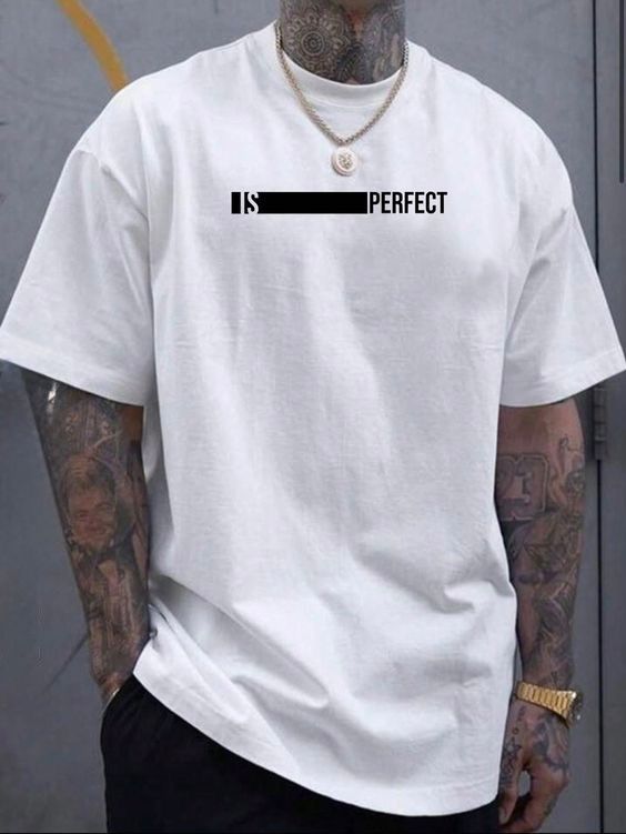 CAMISETA HOMBRE BLANCA IS PERFECT