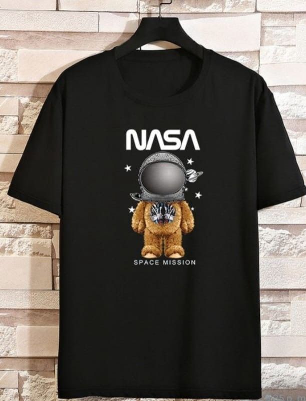 CAMISETA NEGRA OSO NASA