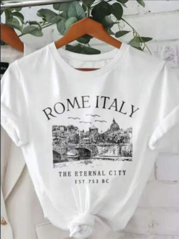 CAMISETA DAMA ROME ITALY
