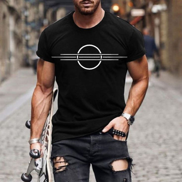 CAMISETA NEGRA CIRCULO