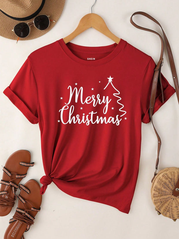 CAMISETA ROJA MERY CHRISTMAS