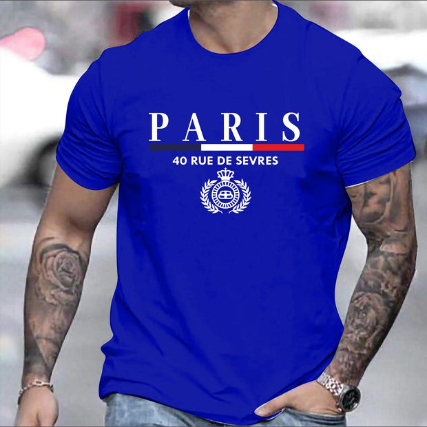 CAMISETA AZUL PARIS 40 RUE